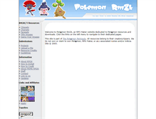 Tablet Screenshot of pokemonrm2k.ryux.net